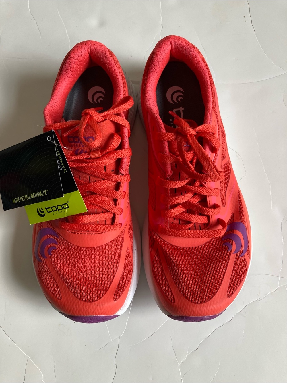 Topo athletics zephyr road running shoe women’s 7 wide toe box low drop NWT